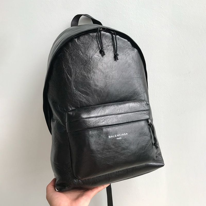 ★Tax/Shipping included★Balenciaga Arena Logo Leather Backpack Replica Black Popular bav86760