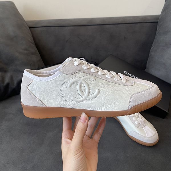 Very popular! Chanel suede calfskin sneakers replica shi64740