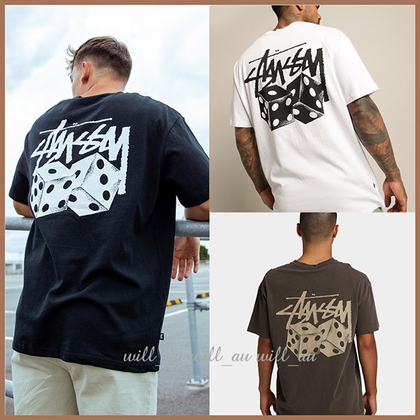 Stussy Dice T-shirt replica logo short sleeve 3 colors sui72157