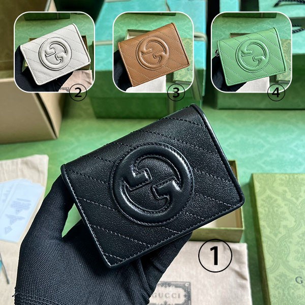Limited edition! Arrives soon! Gucci card case copy wallet leather 4 colors guv58918