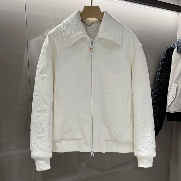 Secured Louis Vuitton Replica Ornament Detail Leather Blouson Logo vup57096 Secured Louis Vuitton Replica Ornament Detail Leather Blouson Logo vup57096