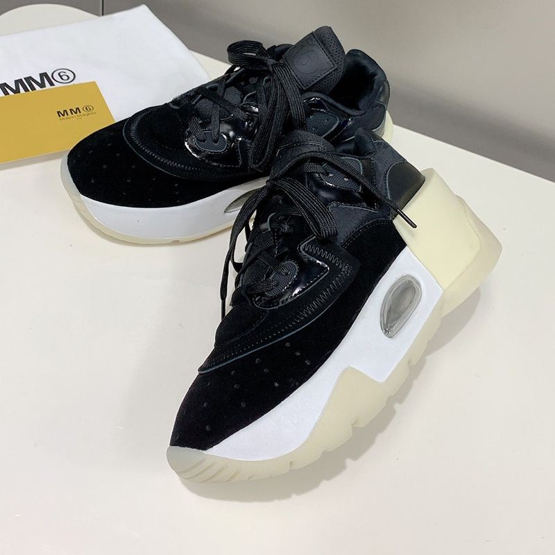 Popular all over the world? Maison Margiela replica platform sneakers in black Maz18316