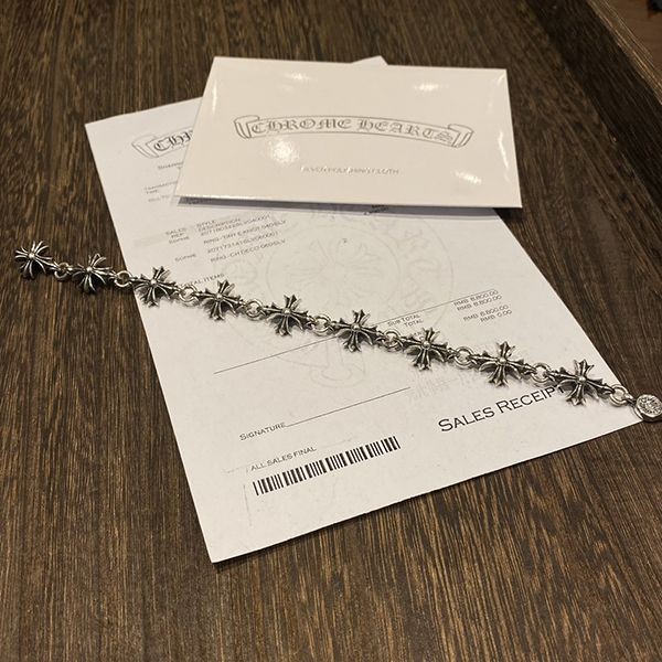 Limited edition rare Chrome Hearts CH Plus bracelet replica Kur36223
