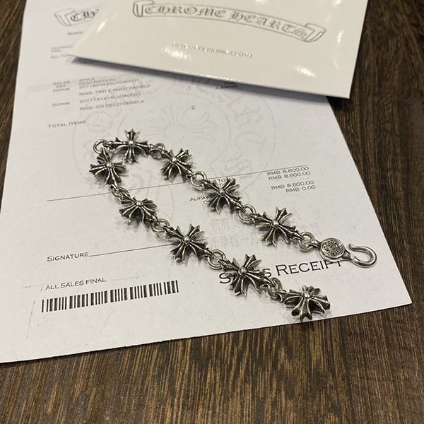 Limited edition rare Chrome Hearts CH Plus bracelet replica Kur36223