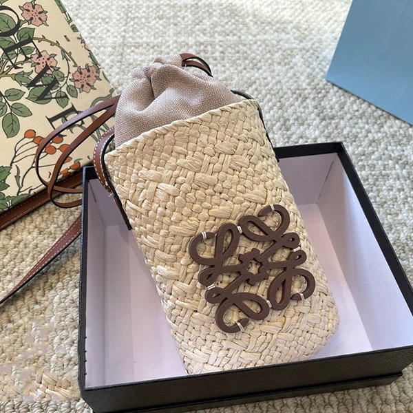 Loewe Square Pocket Replica (Irakha palm & calfskin) lon65161