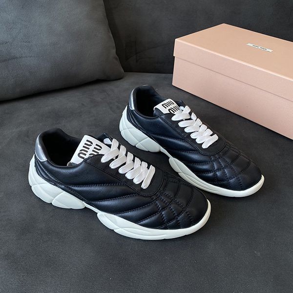 24 Autumn/Winter Pre-release☆Miu Miu Baseball Sneakers Replica☆Black myx02852 24 Autumn/Winter Pre-release☆Miu Miu Baseball Sneakers Replica☆Black myx02852