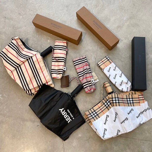 Burberry Folding Umbrella Replica Striped Umbrella Bap37480