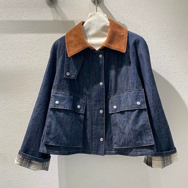 Very popular! Loewe Trapeze Denim Jacket Replica S359Y50X66