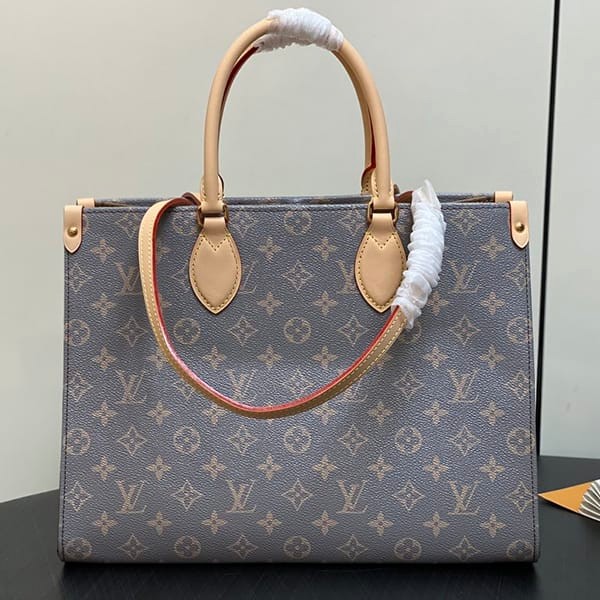 Free shipping Louis Vuitton On the Go MM Tote Bag Replica M12415