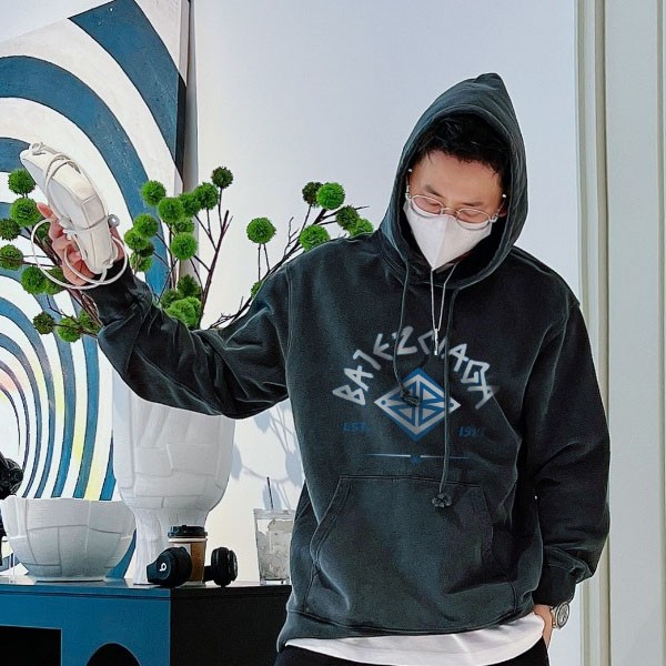 [Not available in Japan] Replica Balenciaga Logo Hoodie The Last Supper baj45814