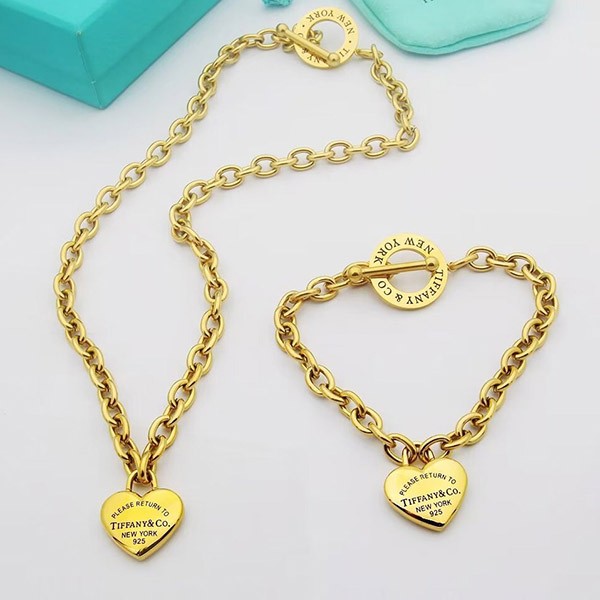 [Great Deal] Tiffany Medium Heart Tag Necklace Tiy34304