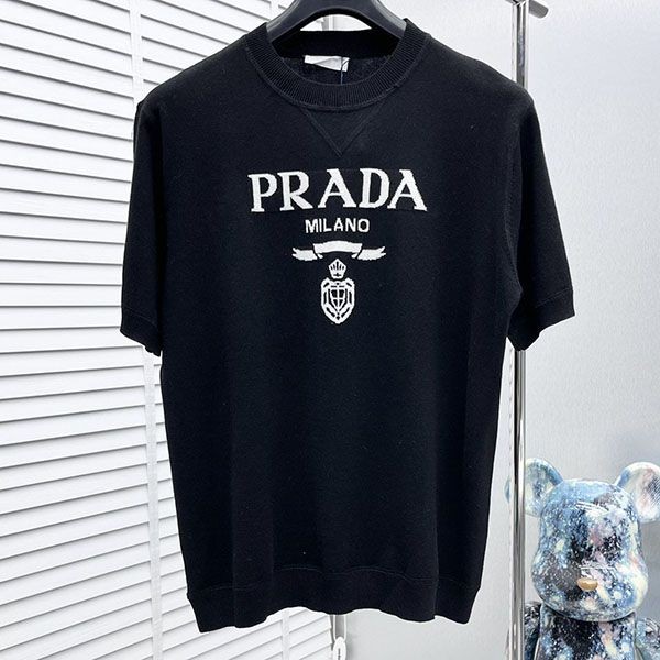 Prada simple crew neck T-shirt copy pur74930 Prada simple crew neck T-shirt copy pur74930