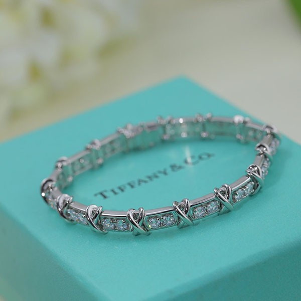 Tiffany Cross Design Replica Diamond Eternity Ring Tis36270