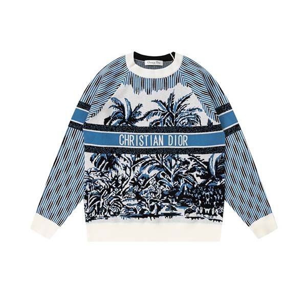 Hard to find Dior sweater Dior Palms stretch cashmere and wool dej80791 Hard to find Dior sweater Dior Palms stretch cashmere and wool dej80791