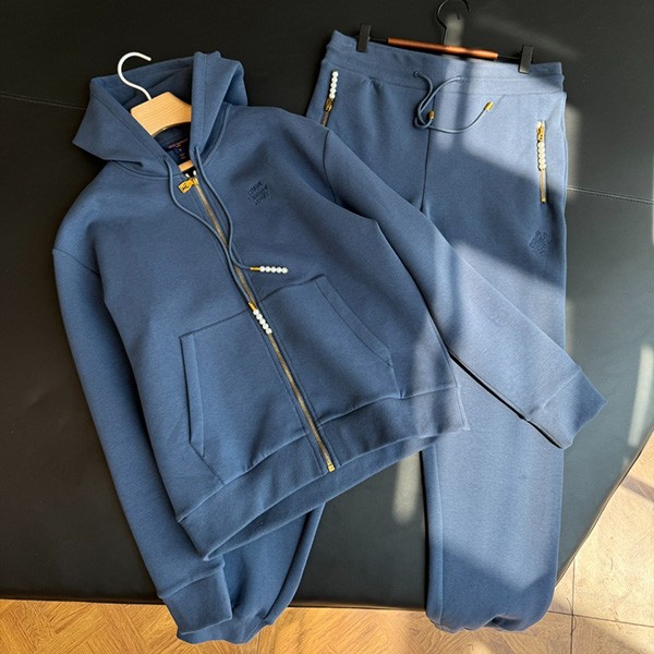 Very popular! Louis Vuitton copy SETUP logo embroidered cotton set vul95594 Very popular! Louis Vuitton copy SETUP logo embroidered cotton set vul95594