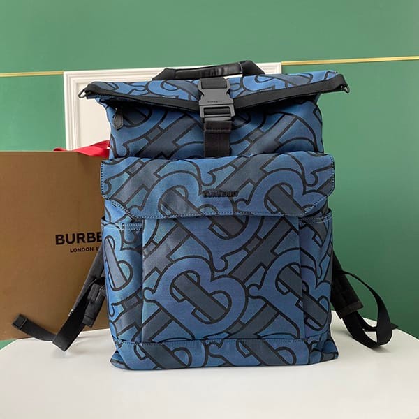 [Very convenient] Burberry copy Monogram Jacquard Orville backpack Bao15570