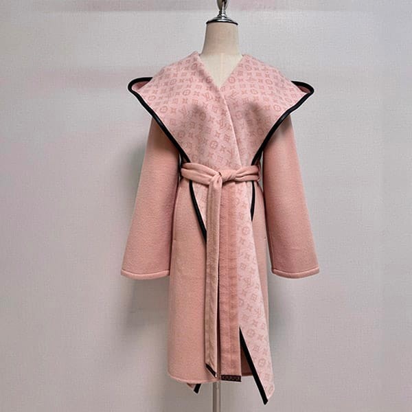 Rare Louis Vuitton Replica Reversible Double Breasted Coat 1AFCL3