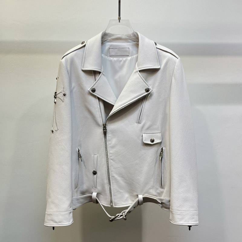 Free shipping Chrome Hearts JJ DEAN Leather Jacket CH Replica Kuu36086