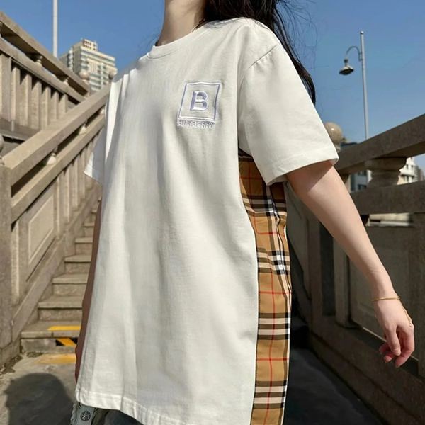 An eye-catching item! Burberry Vintage Check Detail T-shirt Replica Baz76952 An eye-catching item! Burberry Vintage Check Detail T-shirt Replica Baz76952