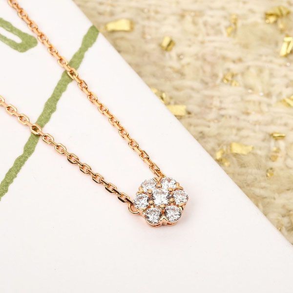 Free shipping Van Cleef & Arpels Fleurette replica pendant 18K rose gold vaj38130