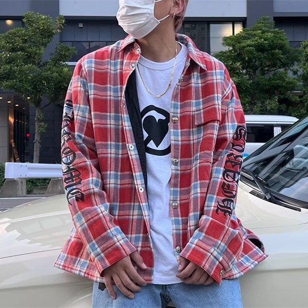 Autumn/Winter Sale Chrome Hearts Check Shirt Replica Kuc77724