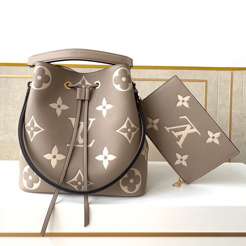 No customs duties Louis Vuitton NeoNoe Replica MM Bag ★ Bicolor Monogram Tourterelle Creme M45555 No customs duties Louis Vuitton NeoNoe Replica MM Bag ★ Bicolor Monogram Tourterelle Creme M45555