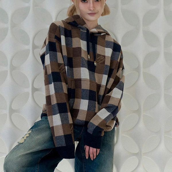 Extremely rare! Louis Vuitton Mie Cashmere Hoodie replica vue64353