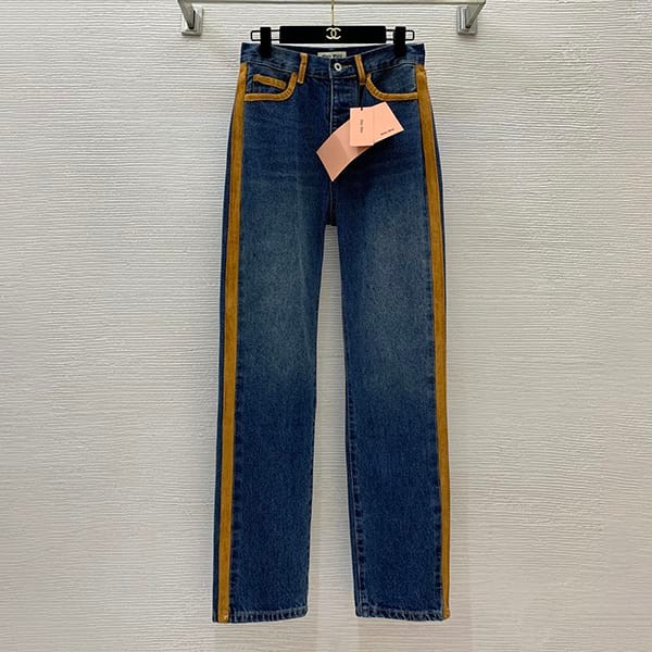 Cute Miu Miu Replica Chambray Denim Jeans myo80549