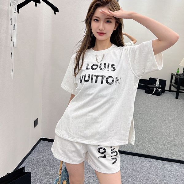 [Louis Vuitton Fake] Vintage effect T-shirt set vue37859