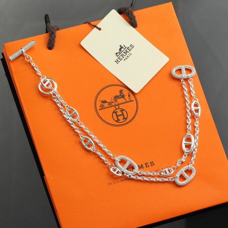[Popular] Hermes Replica Farandole Diamond Long Necklace 60cm Adult Quality erj91044
