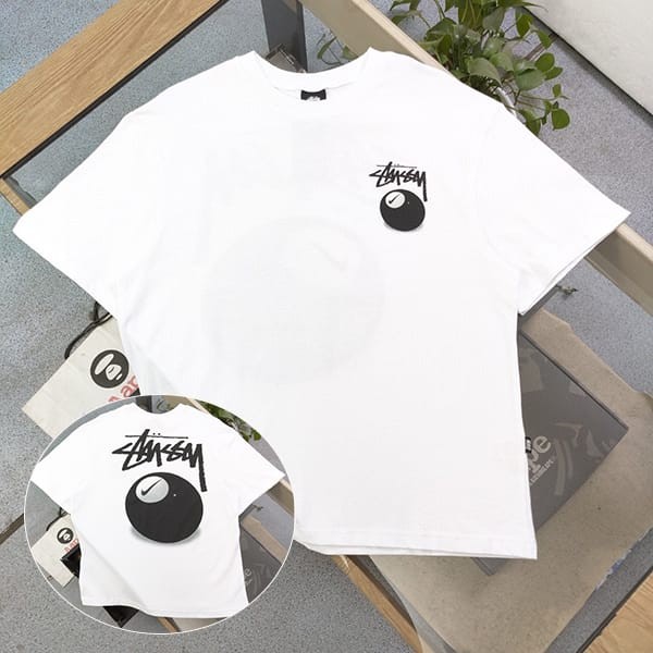 Stussy 8 Ball Replica Nike Logo T-Shirt