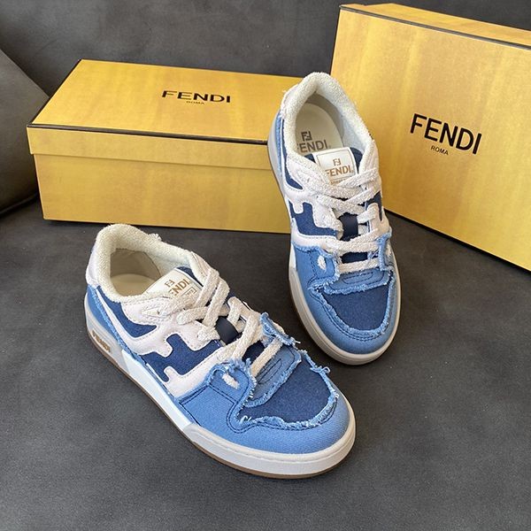 [Fendi] Blue denim low-cut sneakers replica, stylish? feb56922