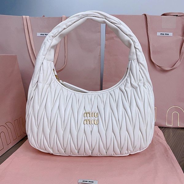 Miu Miu Wonder Matelasse Leather Replica Hobo Bag myc40901