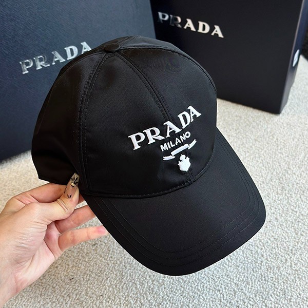 [Very Popular] Prada Replica Cotton Drill Baseball Cap with Logo 2HC274