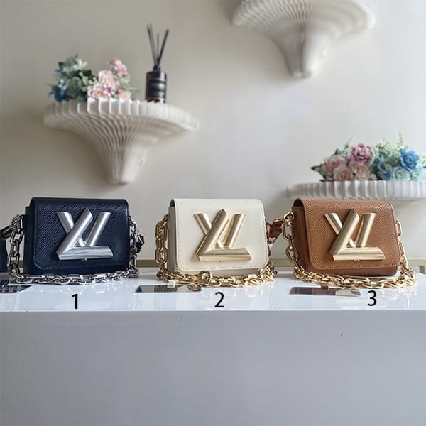 New design Louis Vuitton replica twist shoulder bag 3 colors M22296 New design Louis Vuitton replica twist shoulder bag 3 colors M22296