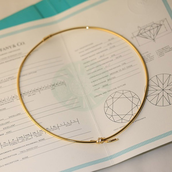 Secured Tiffany Knot Necklace Cheap Tib11634