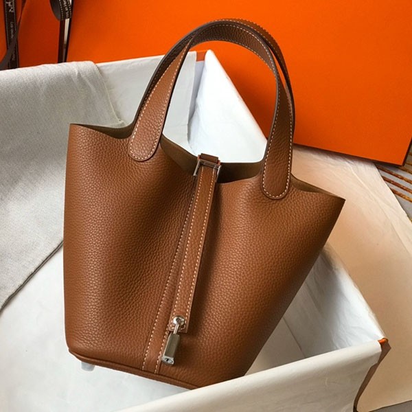 Cute Hermes Picotin Lock Replica Clemence Silver Hardware he26045 Cute Hermes Picotin Lock Replica Clemence Silver Hardware he26045