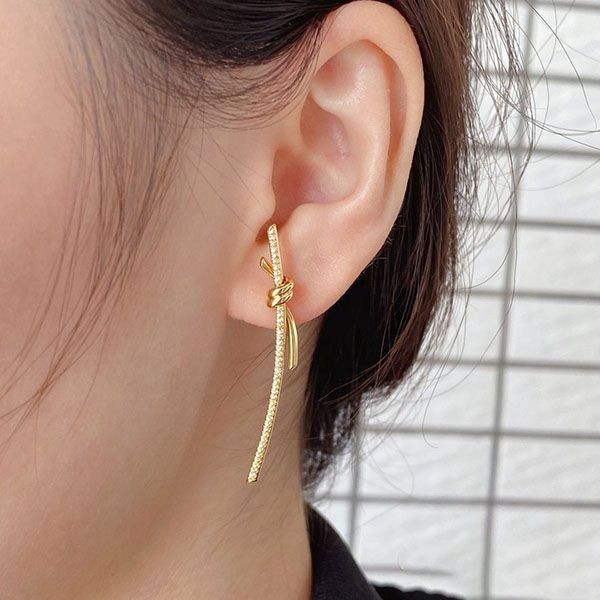 Classic Tiffany Knot replica drop earrings Tim53649 Classic Tiffany Knot replica drop earrings Tim53649