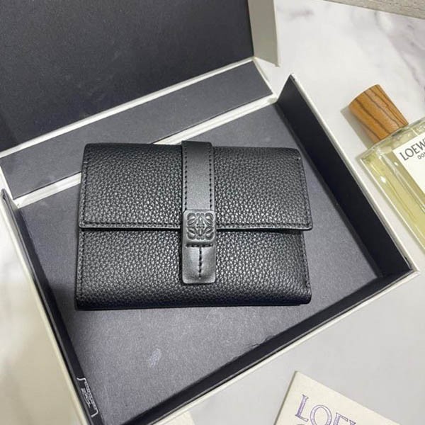 Loewe Vertical Wallet Copy Small Soft Grain Calfskin log48446