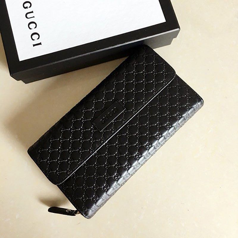 Gucci Long Wallet Replica Margaux Line Micro Guccissima Tri-Fold Round Zipper 449364-BMJ1G-1000