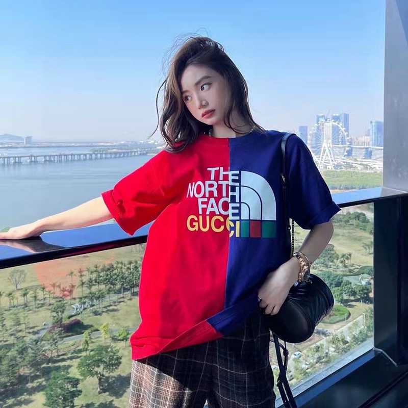 The rapidly growing popularity of Gucci x North Face patchwork crew neck T-shirt is a fake guh27350 The rapidly growing popularity of Gucci x North Face patchwork crew neck T-shirt is a fake guh27350