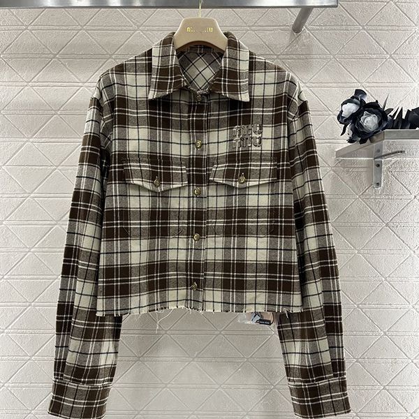 Easy to use Miu Miu check replica blouson jacket myu20022 Easy to use Miu Miu check replica blouson jacket myu20022