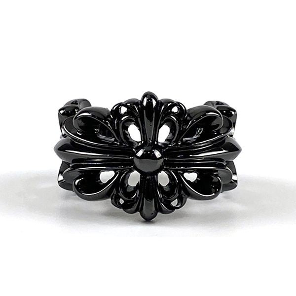 Perfect as a gift Chrome Hearts Double Floral Cross Ring Replica Kuw42938