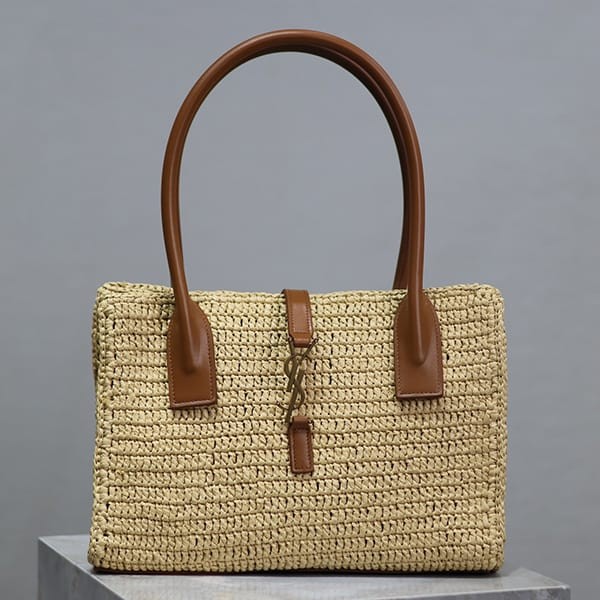 Popular Saint Laurent Panier Raffia Tote Bag Sas92640 Popular Saint Laurent Panier Raffia Tote Bag Sas92640