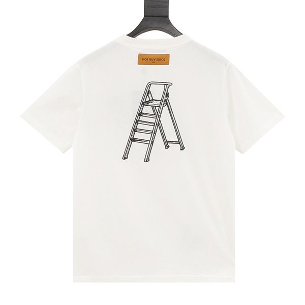 n-grade recommended Louis Vuitton hammer embroidered short sleeve T-shirt vuv62449
