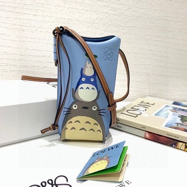 Eye-catching color Loewe copy utility pouch gate pocket log56309