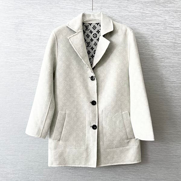 Must-have! Louis Vuitton Reversible Monogram Jacquard Coat Replica 1AAK67 Must-have! Louis Vuitton Reversible Monogram Jacquard Coat Replica 1AAK67