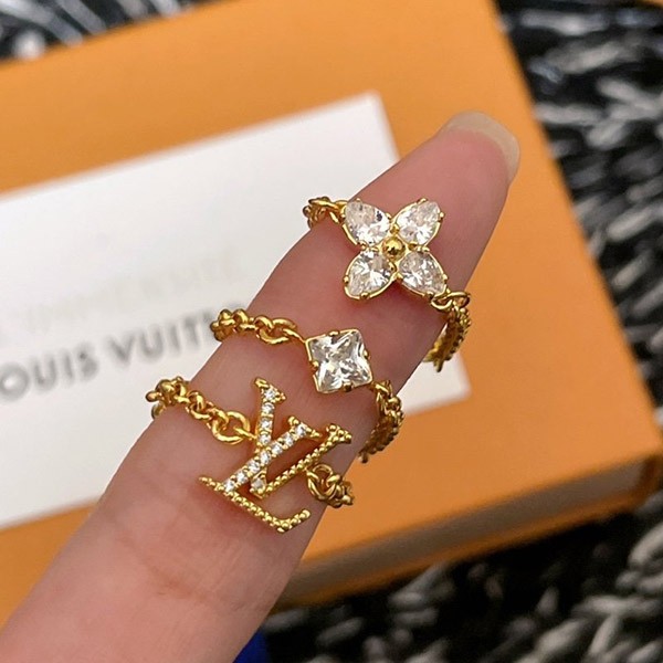 [Cute 3 piece set?] Louis Vuitton set ring replica ladies LV vub45721