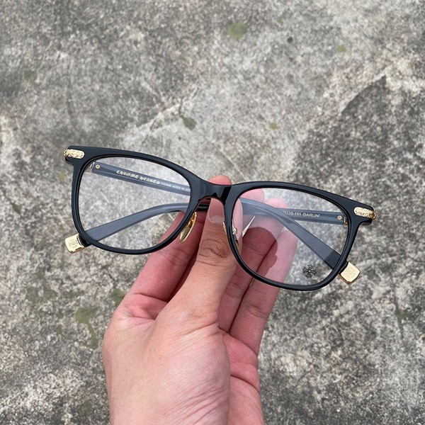Hard to find Chrome Hearts Darlin BK-18GP 52 size Wellington style glasses replica Kuq39167
