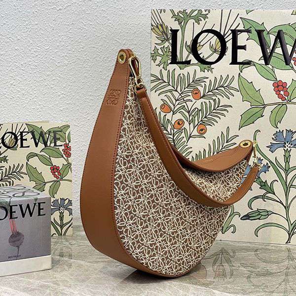 Ultra-limited edition Loewe Luna bag Anagram replica jacquard & classic calf loa97458